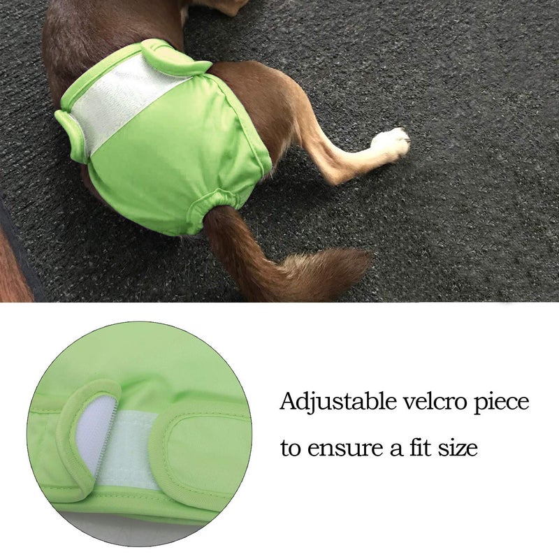 Teamoy Female Dog Diapers for Heat 4-Pack, Reusable Dog Period Diaper Wraps for Incontinence, Training & Housebreaking,XS - Image 4